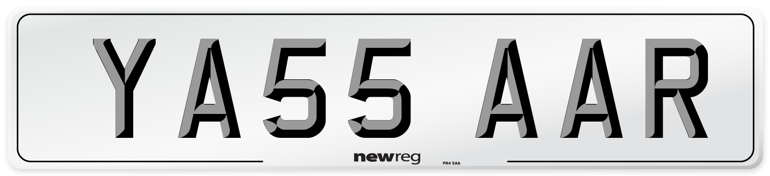 YA55 AAR Number Plate from New Reg